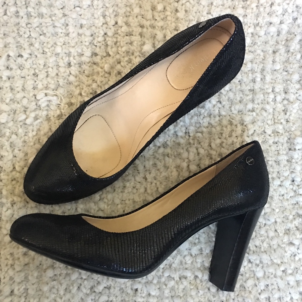 Calvin Klein Snake Skin Pumps
